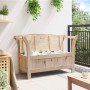 Banco de Almacenamiento para Jardín 119x76x44 cm de Madera Maciza de Pino by , garden benches - Ref: Foro24-4012181, Price: 1...