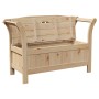 Banco de Almacenamiento para Jardín 119x76x44 cm de Madera Maciza de Pino de , Bancos de jardín - Ref: Foro24-4012181, Precio...