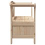 Banco de Almacenamiento para Jardín 119x76x44 cm de Madera Maciza de Pino by , garden benches - Ref: Foro24-4012181, Price: 1...