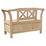 Banco de Almacenamiento para Jardín 119x76x44 cm de Madera Maciza de Pino by , garden benches - Ref: Foro24-4012181, Price: 1...