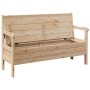 Banco de exterior 119x76x44 cm de Madera maciza de Pino von , Gartenbänke - Ref: Foro24-4012183, Preis: 122,60 €, Rabatt: %