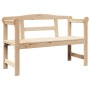 Banco de Exterior 119x76x44 cm de Madera Sólida de Pino by , garden benches - Ref: Foro24-4012185, Price: 72,14 €, Discount: %