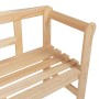 Banco de Exterior 119x76x44 cm de Madera Sólida de Pino by , garden benches - Ref: Foro24-4012185, Price: 72,14 €, Discount: %
