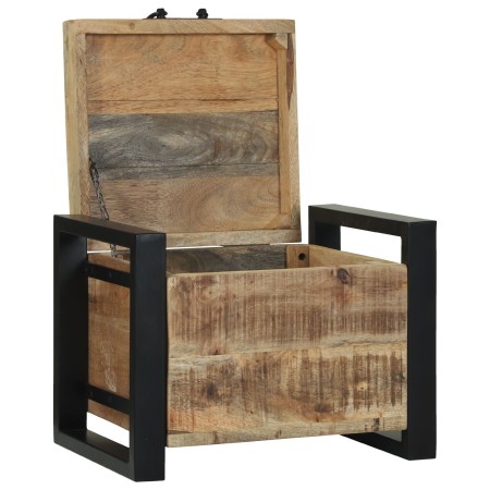 Cajas de almacenamiento  40x30x30cm de Madera maciza de Mango y Metal | Foro24.es | Tu tienda online para hogar, jardín y más Foro24.es
