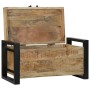 Baú de Almacenamiento 60x30x30cm de Madera Maciza de Mango y Metal von , Aufbewahrungskisten - Ref: Foro24-4015971, Preis: 10...