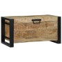 Baú de Almacenamiento 60x30x30cm de Madera Maciza de Mango y Metal von , Aufbewahrungskisten - Ref: Foro24-4015971, Preis: 10...