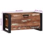 baúl de almacenamiento 60x30x30cm Madera reciclada y Metal de , Baúles de almacenamiento - Ref: Foro24-4015972, Precio: 106,4...