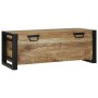Cajas de Almacenamiento 80x30x30cm de Madera Maciza de Mango y Metal by , Storage trunks - Ref: Foro24-4015973, Price: 138,06...