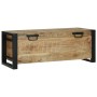 Cajas de Almacenamiento 80x30x30cm de Madera Maciza de Mango y Metal by , Storage trunks - Ref: Foro24-4015973, Price: 138,06...