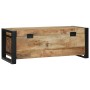 Cajas de Almacenamiento 80x30x30cm de Madera Maciza de Mango y Metal by , Storage trunks - Ref: Foro24-4015973, Price: 138,06...