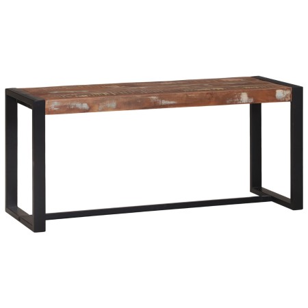 Banco multicolor 100x35x45 cm de madera maciza recuperada | Foro24.es | Tu tienda online para hogar, jardín y más Foro24.es