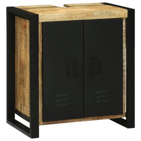 Gabinete para Lavabo 55x35x60 cm Madera Sólida de Mango Rústica de , Muebles de baño - Ref: Foro24-4016010, Precio: 186,28 €