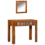 Tocador con Espejo Marrón Madera Maciza de Acacia de , Tocadores para dormitorios - Ref: Foro24-4016522, Precio: 198,45 €