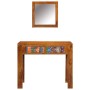 Tocador con Espejo Marrón Madera Maciza de Acacia de , Tocadores para dormitorios - Ref: Foro24-4016522, Precio: 198,45 €