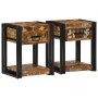 Mesitas de Noche 2 pcs 40x35x50 cm Madera Sólida Recuperada de , Mesitas de noche - Ref: Foro24-4016691, Precio: 170,83 €