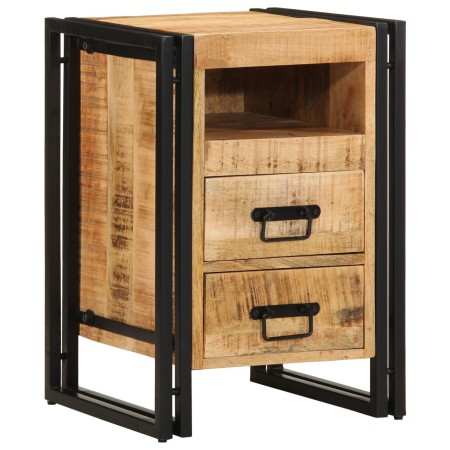 Cabinete de Noche  40x40x59 cm Madera Maciza Rugosa de Mango | Foro24.es | Tu tienda online para hogar, jardín y más Foro24.es