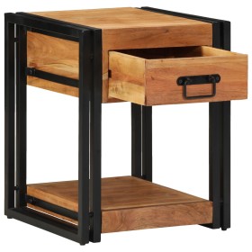 Mesitas de Noche 2 pack 40x40x50 cm Madera Sólida