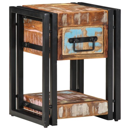 Mesita de Noche 40x40x40 cm Hecha de Madera Reciclada | Foro24.es | Tu tienda online para hogar, jardín y más Foro24.es