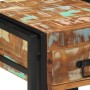 Mesa Auxiliar con Cajón Negra 40x40x50 cm de Madera Maciza Recuperada by , Side tables - Ref: Foro24-4016713, Price: 85,75 €,...