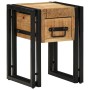 Mesa Auxiliar  con Cajón Negra 30x30x40 cm de Madera Maciza de Mango | Foro24.es | Tu tienda online para hogar, jardín y más Foro24.es