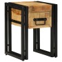 Mesa Auxiliar  con Cajón Negra 30x30x40 cm de Madera Maciza de Mango | Foro24.es | Tu tienda online para hogar, jardín y más Foro24.es