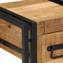 Mesa Auxiliar  con Cajón Negra 30x30x40 cm de Madera Maciza de Mango | Foro24.es | Tu tienda online para hogar, jardín y más Foro24.es