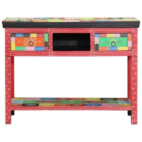 Mesa de Consola Multicolor 100x30x75 cm de Madera