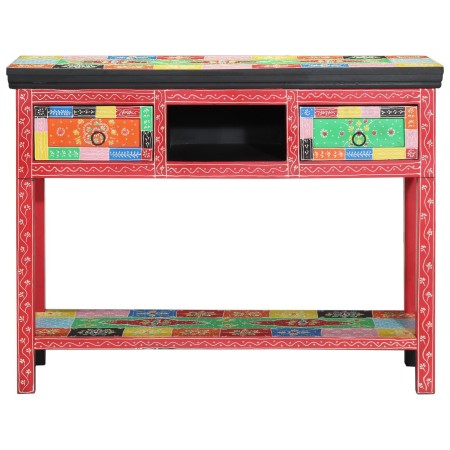 Mesa de Consola Multicolor 100x30x75 cm de Madera Sólida de Mango | Foro24.es | Tu tienda online para hogar, jardín y más Foro24.es