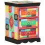 Armario con Cajones  Multicolor 40x40x60 cm de Madera Sólida de Mango | Foro24.es | Tu tienda online para hogar, jardín y más Foro24.es