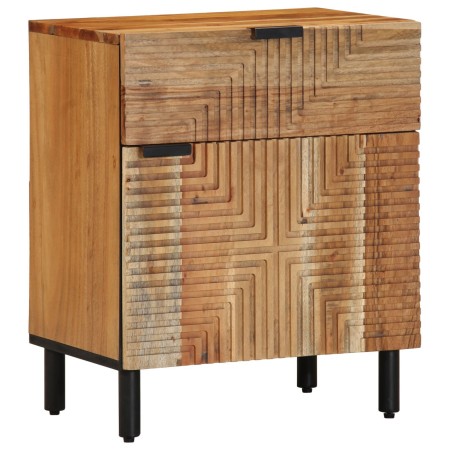 Gabinete de Noche 50x33x60 cm Madera Maciza de Acacia by , Nightstands - Ref: Foro24-4017764, Price: 99,00 €, Discount: %