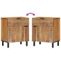 Gabinete de Noche 50x33x60 cm Madera Maciza de Acacia by , Nightstands - Ref: Foro24-4017764, Price: 99,00 €, Discount: %