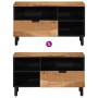 Mueble de TV  80x33,5x46 cm de Madera Maciza de Acacia | Foro24.es | Tu tienda online para hogar, jardín y más Foro24.es