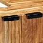 Gabinete de lavabo para baño 62x33x58 cm Madera maciza de Acacia