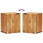 Gabinete de Baño Suspendido  38x33,5x48 cm de Madera Maciza de Acacia | Foro24.es | Tu tienda online para hogar, jardín y más Foro24.es
