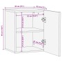 Gabinete de Baño Suspendido  38x33,5x48 cm de Madera Maciza de Acacia | Foro24.es | Tu tienda online para hogar, jardín y más Foro24.es
