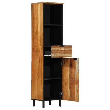 Armario de baño 38x33x160 cm de madera maciza de Acacia by , bathroom vanities - Ref: Foro24-4017778, Price: 155,10 €, Discou...