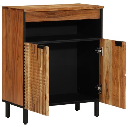 Aparador 60x33x75 cm Madera maciza de Acacia by , CD and DVD storage - Ref: Foro24-4017781, Price: 114,01 €, Discount: %