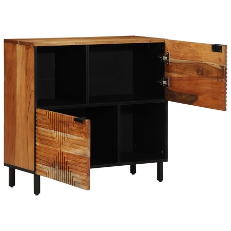 Aparador 80x33x75 cm Madera maciza de Acacia | Foro24.es | Tu tienda online para hogar, jardín y más Foro24.es
