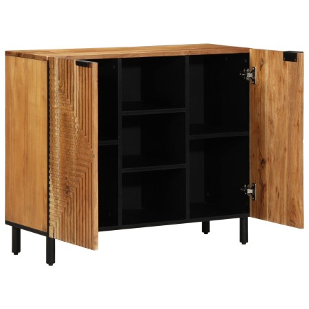 Aparador 90x33x75 cm Madera maciza de Acacia | Foro24.es | Tu tienda online para hogar, jardín y más Foro24.es