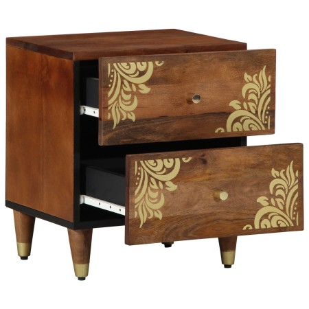 Mesita de Noche 40x33x46 cm Madera Maciza Mango by , Nightstands - Ref: Foro24-4018734, Price: 80,24 €, Discount: %