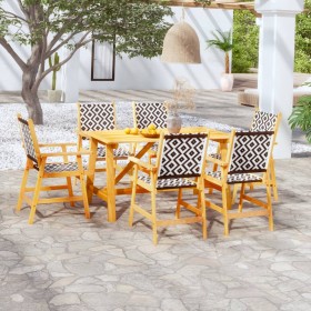 Juego de comedor para jardín 7 piezas madera maciza de acacia de vidaXL, Conjuntos de jardín - Ref: Foro24-3087125, Precio: 5...
