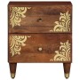 Mesita de Noche 40x33x46 cm Madera Maciza Mango by , Nightstands - Ref: Foro24-4018734, Price: 80,24 €, Discount: %