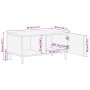 Mesa de café 80x50x40 cm de madera maciza de mango | Foro24.es | Tu tienda online para hogar, jardín y más Foro24.es