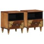 Cajones de Noche 2 pcs 40x33x46 cm Madera Sólida de Mango | Foro24.es | Tu tienda online para hogar, jardín y más Foro24.es