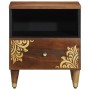 Cajones de Noche 2 pcs 40x33x46 cm Madera Sólida de Mango de , Mesitas de noche - Ref: Foro24-4018743, Precio: 124,41 €