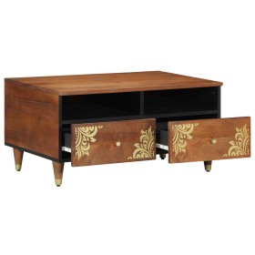 Mesa de Café 80x54x40 cm de Madera Sólida de Mango