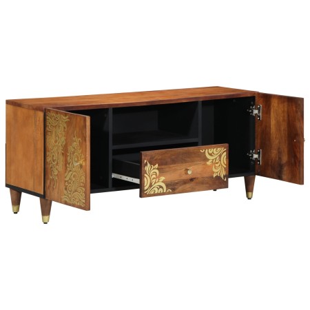 Mueble de TV 105x33x46 cm Madera maciza de Mango | Foro24.es | Tu tienda online para hogar, jardín y más Foro24.es