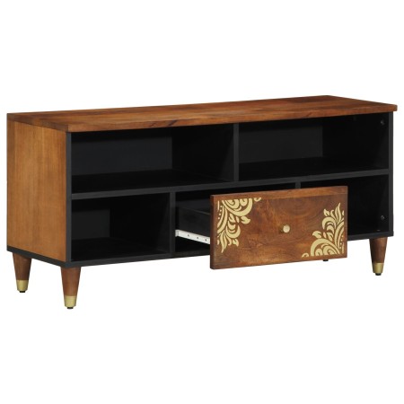 Cabinet de TV 100x33x46 cm de Madera Maciza de Mango | Foro24.es | Tu tienda online para hogar, jardín y más Foro24.es