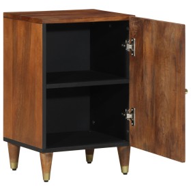 Armario de baño 38x33x58 cm de madera maciza de