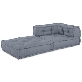 Pouffe Modular Gris 70x70x54 Tela